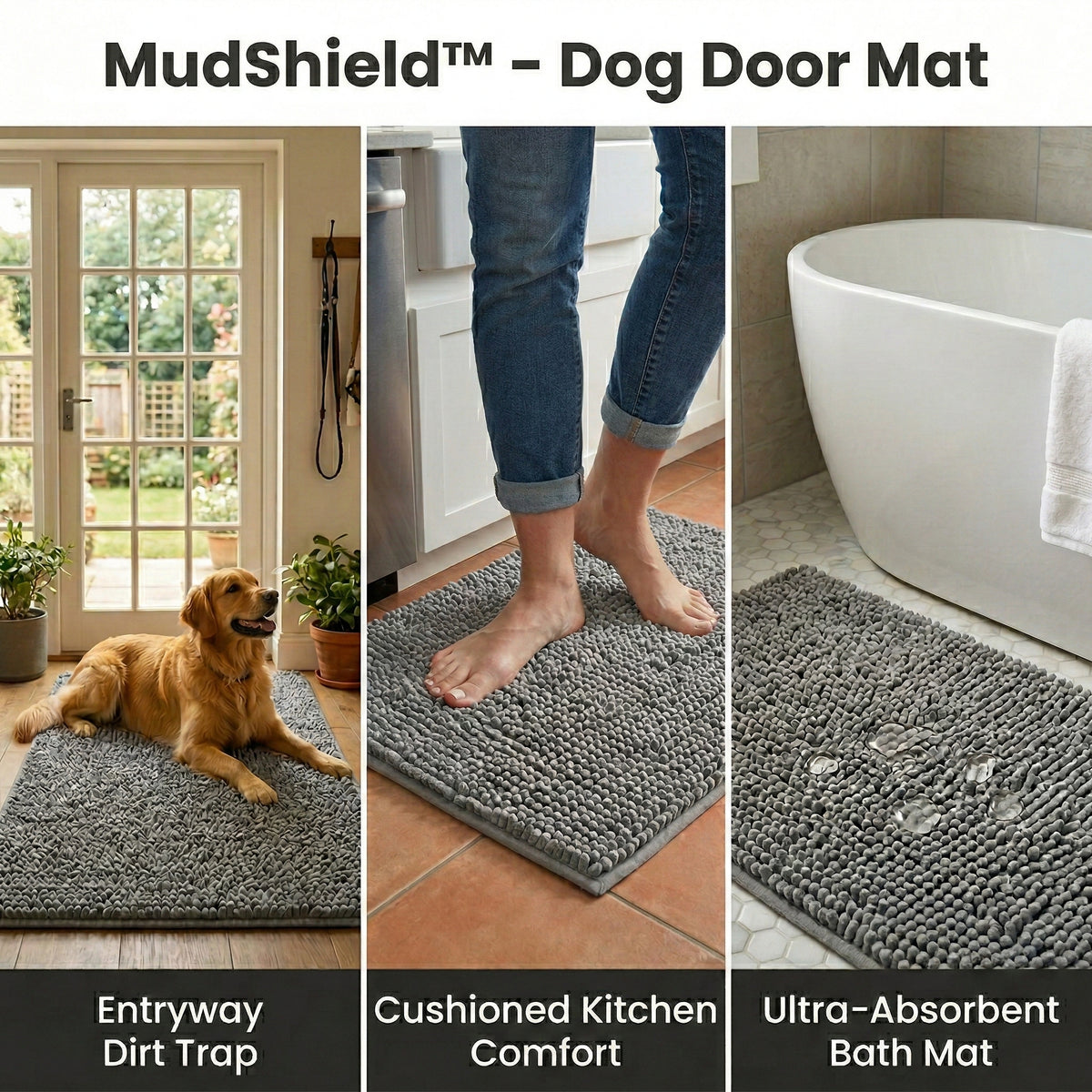 MudShield™ - Dog Door Mat